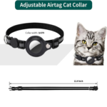 Cat Airtag Holder Collar Breakaway Reflective Strips Adjustable Kitten Collar Waterproof Cat Bell Collar Pet Air Tag Case - Image 6