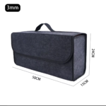 1PC Dark Gray Car Felt Storage Box Car Storage Bag Enlarged and Thickened Soft Felt Storage Box Household Storage Box - Image 9