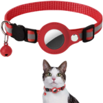 Cat Airtag Holder Collar Breakaway Reflective Strips Adjustable Kitten Collar Waterproof Cat Bell Collar Pet Air Tag Case - Image 10