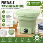 Foldable Mini Washing Machine - 3 Modes Portable Washer with Drain Basket for Underwear, Socks & Baby Clothes - Image 4