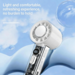 2026 New Ice Mist Handheld Mini Fan: Portable Palm Ice Fan with High-Speed Refrigeration & Ice-Sense Turbo Tech – Your Ultimate Cool Breeze Mini Air Blaster - Image 2