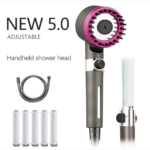 2026 New Ion Drops Shower Head, Complete Set,High-Pressure Shower Faucet with Multiple Spray Modes,Built-In Filter On/Off Switc - Image 2