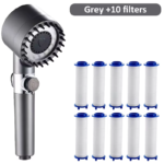 High Pressure Shower Head 4 Modes Adjustable Showerhead with Massage Brush Filters Water Saving Shower Bathroom Accessories - Image 15
