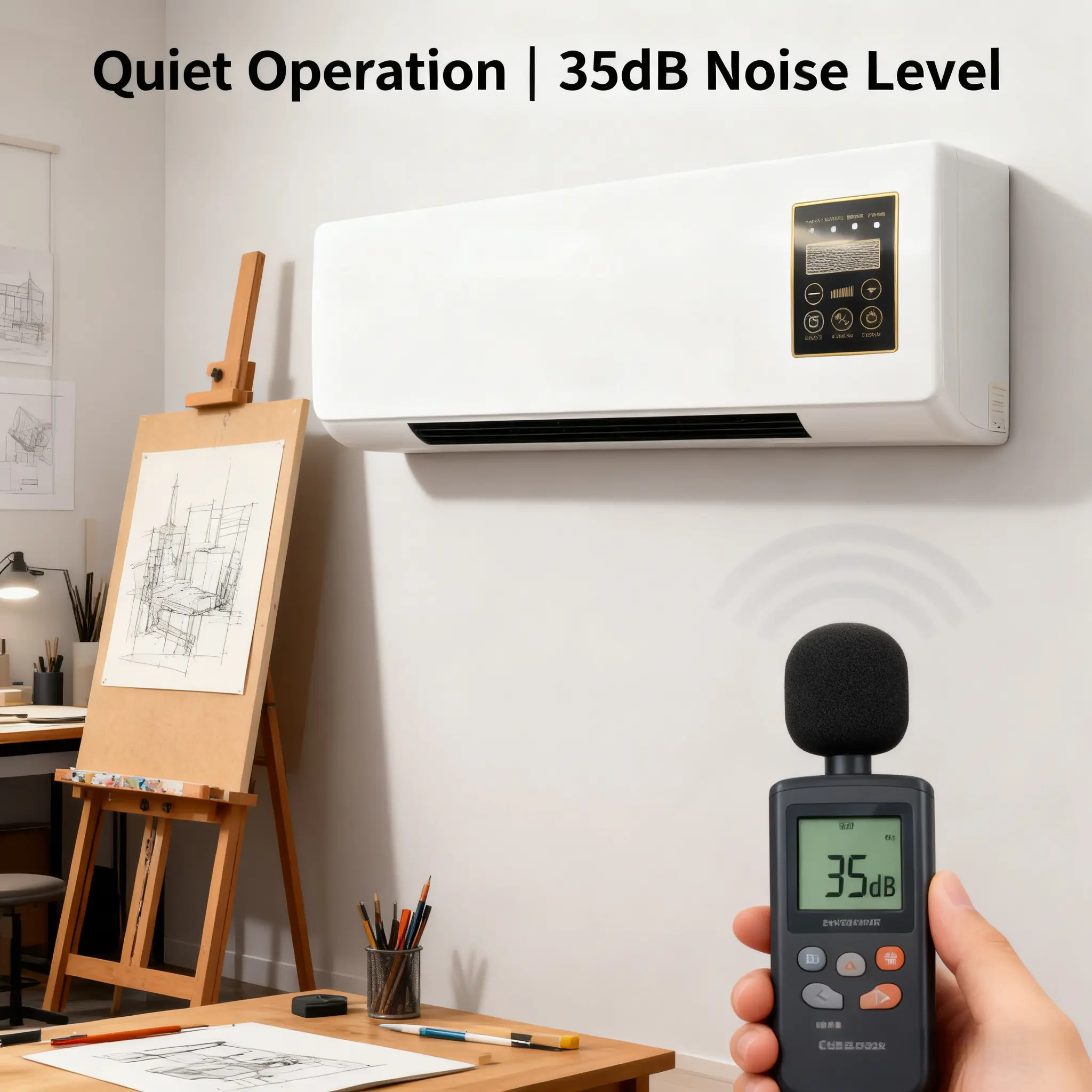 4b96f0bade46c300947a9f322bdfd279-2.png All-Season Compact Wall Mount Fan, Quiet Low Noise Heating Cooling Wall Fan, Space Saving Indoor Airflow Wall Fan, Versatile Year-Round Comfort Fan for Bedroom, Living Room, Home and Household Daily Use - Image 1