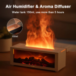 Air Humidifier Essential Oils Humidifiers Home Aroma Humidifier Flame Automatic Fragrance Diffuser with LED Light Remote Control - Image 3