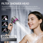 2026 New Ion Drops Shower Head, Complete Set,High-Pressure Shower Faucet with Multiple Spray Modes,Built-In Filter On/Off Switc - Image 3