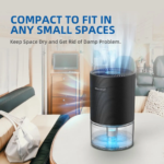 0.75L Capacity Dehumidifier, 1 Count DC9V 23W Mini Dehumidifier, Ultra-Quiet Energy Saving Mini Dehumidifier for Bedroom Bathroom Closet Desktop Office RV, Dehumidifier for Home - Image 6