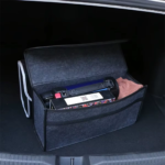 1PC Dark Gray Car Felt Storage Box Car Storage Bag Enlarged and Thickened Soft Felt Storage Box Household Storage Box - Image 3