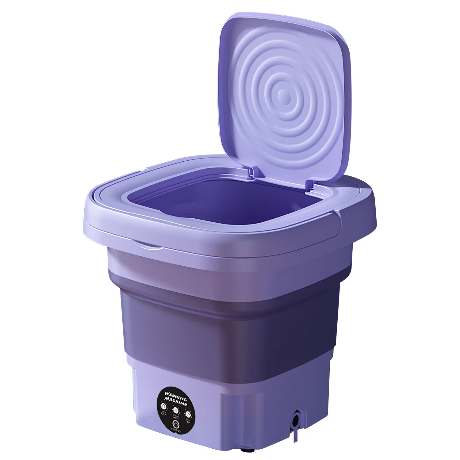 5349b2aef359a94779f9cde9f1b8cb09-2.png Foldable Mini Washing Machine - 3 Modes Portable Washer with Drain Basket for Underwear, Socks & Baby Clothes - Image 1