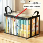 【Free Shipping 】Large Clear Thick Plastic Storage Box with Hinged Lid, Heavy-Duty Durable High Capacity Organizer, Perfect for Home, Camping, Travel, Attic and Moving - Image 5