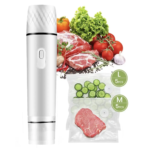 Vacuum Sealer for Food with Visual Water Storage Tank, Handheld Saver Vacuum Sealer Machine With10 Reusable Bags for 5X Preservation & Fresh - Image 2