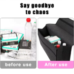 1PC Dark Gray Car Felt Storage Box Car Storage Bag Enlarged and Thickened Soft Felt Storage Box Household Storage Box - Image 4