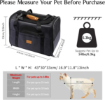 Portable Soft-Sided Cat and Small Dog Carrier, Airline Approved Travel Bag with Shoulder Strap, Removable Mat, and Pet Bowl - Image 5