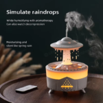 Rain Cloud Humidifier Water Drip with Remote Raindrop Humidifier Rain Cloud Diffuser Mushroon Air Humidifier with Rain Lamp - Image 4