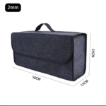1PC Dark Gray Car Felt Storage Box Car Storage Bag Enlarged and Thickened Soft Felt Storage Box Household Storage Box - Image 8