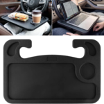 JUSTTOP Car Steering Wheel Desk for Laptop Multipurpose Travel Car Accessories Car Seat Stand Trays for Eating Steering Wheel Overhead Table Console