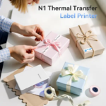 NIIMBOT N1 Ribbon & Tape Printer, Portable Label Maker Machine with Tape, Bluetooth Thermal Transfer Label Printer with Multiple Templates for Gift Wrapping, Wedding, Craft Work, Home Organization - Image 4