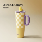 Dual-Drink Ceramic Tumbler 40 Oz |6-Hr Hot &24-Hrcold Insulated, Straw Lid, Handle for Women Daily&Office,Dual-Drink Lid (Straw + Direct Sip) - Image 10