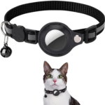 Cat Airtag Holder Collar Breakaway Reflective Strips Adjustable Kitten Collar Waterproof Cat Bell Collar Pet Air Tag Case - Image 2
