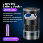 【Summervibes】Indoor Insect Trap - Effective Suction & UV Light Catcher for Mosquitoes, Fruit Flies, Gnats & Moths - Quiet & Non-Zapper for Home - Image 11