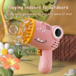 40 Hole Dinosaur Bubble Handheld Bubble Machine, Electric Bubble Gun, Outdoor Wedding Party Toy(Without Bubble Water) - Image 5