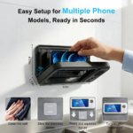 Waterproof Box Speaker, Bathroom Waterproof360 Rotating Touch Screen, Bluetooth Speaker,Watch Movies, Listen to Music, Phone Holderbluetooth Speaker Audio Shower TV Holder,Swimming Pool, Kitchen, Bathroom, Sink - Image 6