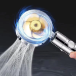 360 Degrees Rotation Turbo Fan Shower Head High Pressure Water Saving Spray Adjustable Showerhead Filters Bathroom Accessories - Image 7