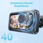 Waterproof Box Speaker, Bathroom Waterproof360 Rotating Touch Screen, Bluetooth Speaker,Watch Movies, Listen to Music, Phone Holderbluetooth Speaker Audio Shower TV Holder,Swimming Pool, Kitchen, Bathroom, Sink - Image 5