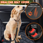 Premium Waterproof Dog Car Seat Cover - Non-Slip Back Seat Protector for Dogs, Fits Most Cars, Trucks, and SUVs with Middle Armrest Access - Black - Image 5
