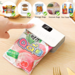 Plastic Bags Sealer Mini Sealing Machine Portable Handheld Mini Heat Bag Sealer USB Rechargeable Food Packaging Sealing Machine - Image 4