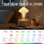 Cloud Rain Humidifier for Bedroom with Soothing Rain Sounds, Water Drip Mushroom Humidifiers 7 Colors Mood Raindrop Diffuser - Image 3