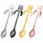 Stainless Steel Coffee Spoon Lovely Cute Cat Shape Teaspoon Dessert Snack Scoop Ice Cream Mini Spoons Tableware Kitchen Tools - Image 7