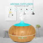 550ml Ultrasonic Aroma Diffuser with Remote Control, 7 LED Light Settings, Whisper-Quiet Operation for Sleep and Relaxation - Image 3