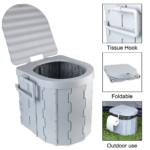 Travel Bucket Toilet Seat Portable Folding Toilet with Lid Emergency Toilet Car Folding Toilets Camping Toilet - Image 2