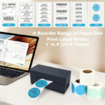 Wireless Bluetooth Thermal Shipping Label Printer 4X6 Support Android Mac Iphone Windows - Shipping Label Printer - Image 5