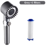 High Pressure Shower Head 4 Modes Adjustable Showerhead with Massage Brush Filters Water Saving Shower Bathroom Accessories - Image 9