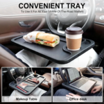 JUSTTOP Car Steering Wheel Desk for Laptop Multipurpose Travel Car Accessories Car Seat Stand Trays for Eating Steering Wheel Overhead Table Console - Image 5