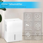 Xbeauty Dehumidfier, Max 50 Pints/Day, LCD Display Auto Defrosting Low Noise Timer Fit for Basements, Garage, Living Room, Bedroom, Office and Large Room Tiktokshopspringglowup - Image 7