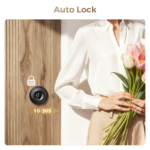 LNDU D500 Smart Fingerprint Door Knob with APP Control, Biometric Keyless Entrance Door Lock with 3 Modes (Privacy/Passage/Auto-Lock), 0.3S Fast Unlock, 100 Fingerprints, Type-C Emergency Charge for Bedroom, Office, Home - Image 5