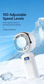 Mini Fan Handheld | 100-Speed Foldable Portable Fan - Image 17