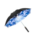 3-in-1 Portable Sun Umbrella with Integrated Fan and Misting System for Outdoor Cooling at the Beach - Image 9