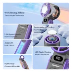 Portable High Speed Cooling Handheld Fan - Image 5