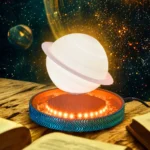 Side Table Lamp – 3D Levitating Saturn LED Light | Idiello - Image 3