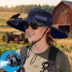 Solar Powered Cooling Hat with Fan and Mist Spray