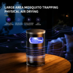 【Summervibes】Indoor Insect Trap - Effective Suction & UV Light Catcher for Mosquitoes, Fruit Flies, Gnats & Moths - Quiet & Non-Zapper for Home - Image 6