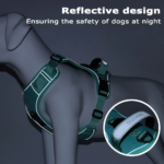 Dog Harness with Airtag Holder and Leash Set-Premium Oxford Breathable Material Durable Reflective Dog Harness and Leash Set (M) - Image 5