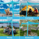 Beach Tent - Portable Sunshade Canopy - Outdoor Sunshade Tent with Sandbags - Sunshade Tent in Portable One-Piece Form - Available in Stock - Image 10