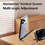 Invisible Holder Charger Cable with Stand, Super Fast Charging 2-In-1 Fast Charging Cord & Phone Stand for Gaming, Office, Car Travel, Compatible with Type-C Charging Cable Black - Image 6