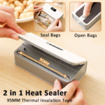 Plastic Bags Sealer Mini Sealing Machine Portable Handheld Mini Heat Bag Sealer USB Rechargeable Food Packaging Sealing Machine - Image 3
