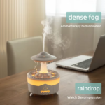 Rain Cloud Humidifier Water Drip with Remote Raindrop Humidifier Rain Cloud Diffuser Mushroon Air Humidifier with Rain Lamp - Image 5